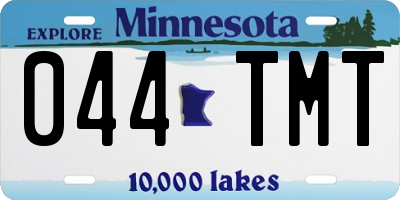 MN license plate 044TMT