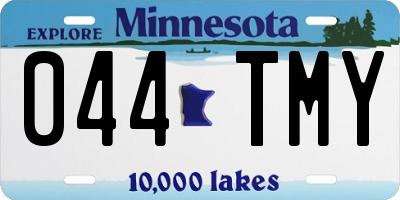MN license plate 044TMY