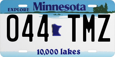 MN license plate 044TMZ