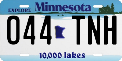 MN license plate 044TNH