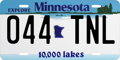 MN license plate 044TNL