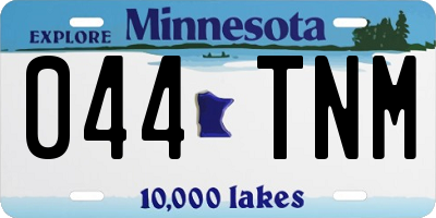 MN license plate 044TNM