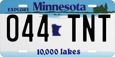 MN license plate 044TNT