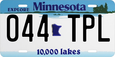 MN license plate 044TPL