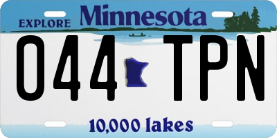MN license plate 044TPN