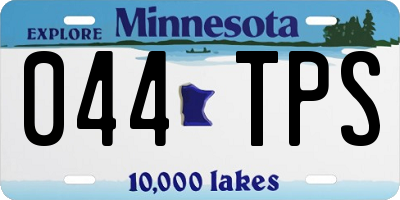 MN license plate 044TPS