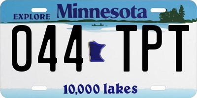 MN license plate 044TPT