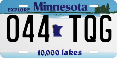MN license plate 044TQG