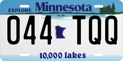 MN license plate 044TQQ