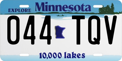 MN license plate 044TQV