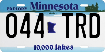 MN license plate 044TRD