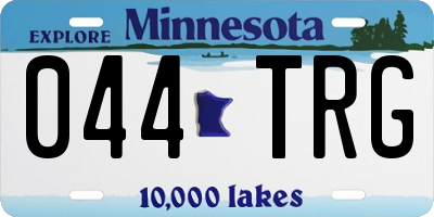 MN license plate 044TRG