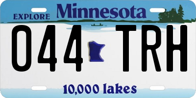 MN license plate 044TRH