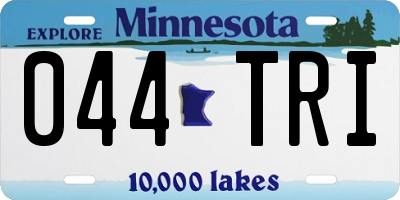 MN license plate 044TRI