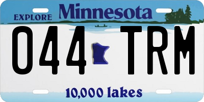 MN license plate 044TRM