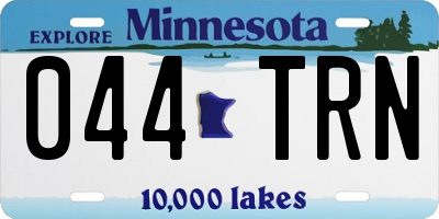 MN license plate 044TRN