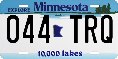 MN license plate 044TRQ