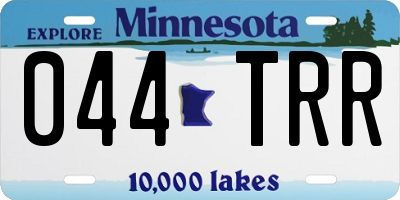 MN license plate 044TRR