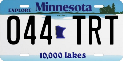 MN license plate 044TRT