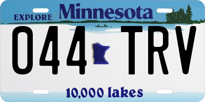 MN license plate 044TRV
