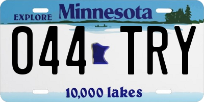 MN license plate 044TRY