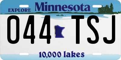 MN license plate 044TSJ