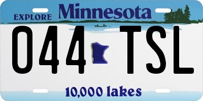 MN license plate 044TSL