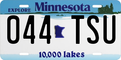 MN license plate 044TSU