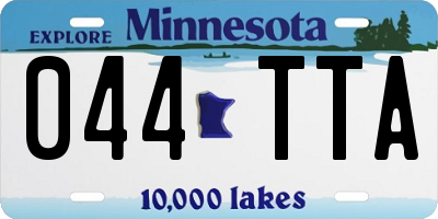 MN license plate 044TTA