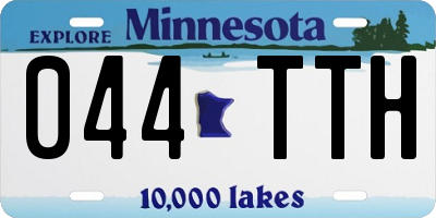 MN license plate 044TTH