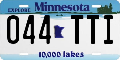 MN license plate 044TTI