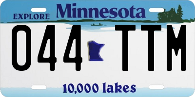 MN license plate 044TTM