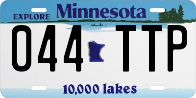 MN license plate 044TTP