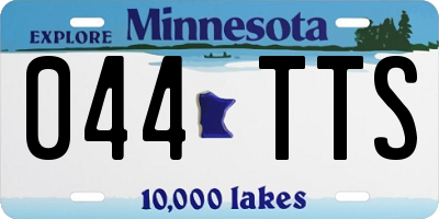 MN license plate 044TTS