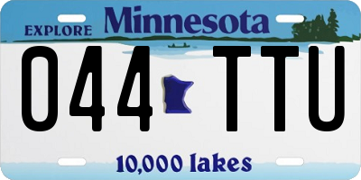 MN license plate 044TTU