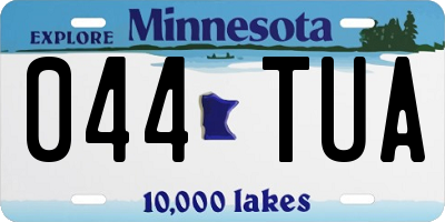 MN license plate 044TUA