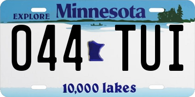 MN license plate 044TUI