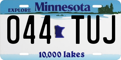 MN license plate 044TUJ