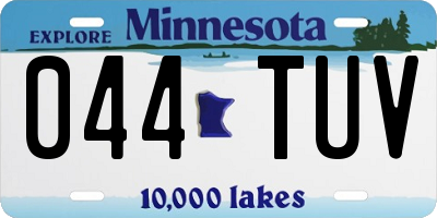 MN license plate 044TUV