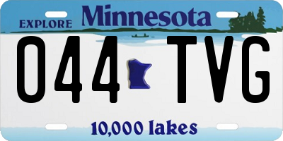 MN license plate 044TVG