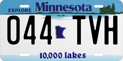 MN license plate 044TVH