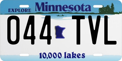 MN license plate 044TVL