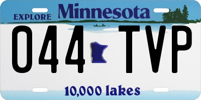 MN license plate 044TVP
