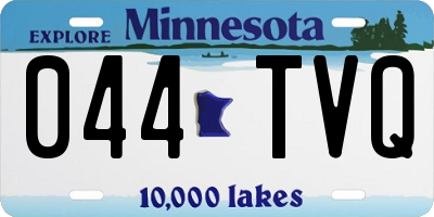 MN license plate 044TVQ