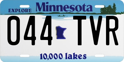 MN license plate 044TVR