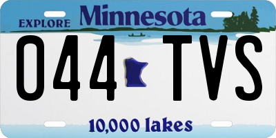 MN license plate 044TVS