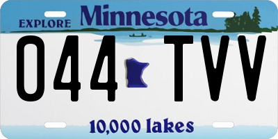 MN license plate 044TVV