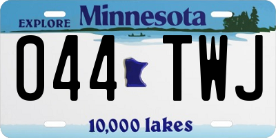 MN license plate 044TWJ