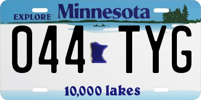 MN license plate 044TYG