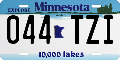 MN license plate 044TZI